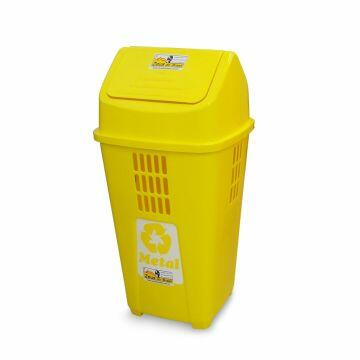 Lixeira ecológica 50L - Amarela (Metal)