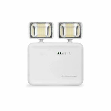 Bloco de iluminação de emergência autônoma LED 2 faróis 2200 lúmens