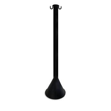 Pedestal PVC preto 90cm