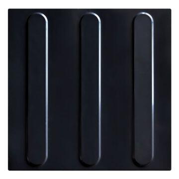 Piso Tátil Direcional Preto 25x25cm