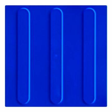 Piso Tátil Direcional Azul 25x25cm