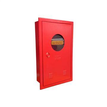 Caixa metálica de mangueira embutir com visor - 90 x 60 x 17cm
