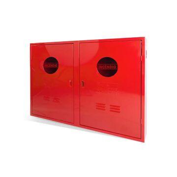 Caixa metálica de mangueira sobrepor com visor dupla - 120 x 90 x 17cm