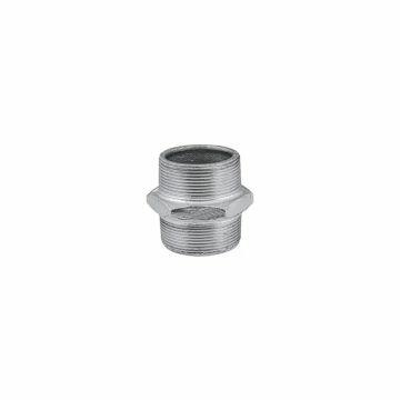 Conexão niple duplo galvanizado - 1.1/2 pol.