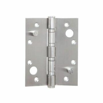Dobradiça com pino fixo - Inox