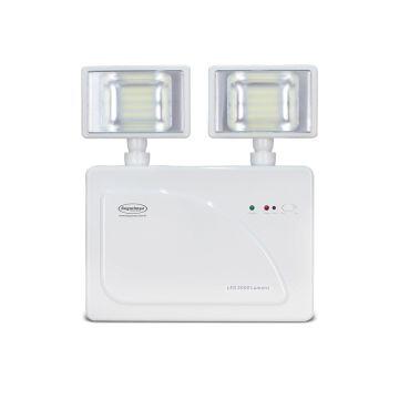 Iluminação de emergência 3000 lumens LED 2 faróis Segurimax