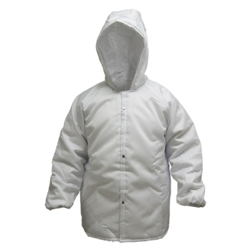 Japona nylon para câmara fria ( -35ºC ) - Branca Com Capuz - CA 10975