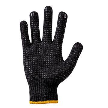 Luvas de algodão preta com pigmentos de PVC EPI Zeus - Cotton Grip - CA 51255