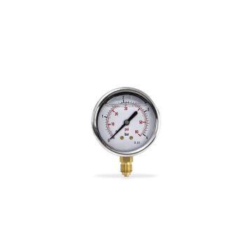Manômetro glicerina 63mm BSP 0 à 4 bar - vertical