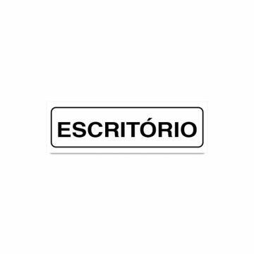 Placa escritório de PVC 19 x 6cm - Escritório
