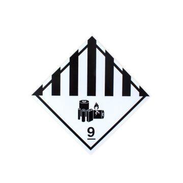 Placa substâncias perigosas diversas 9 de PVC 30 x 30cm