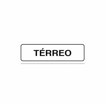 Placa térreo de PVC 19 x 6cm