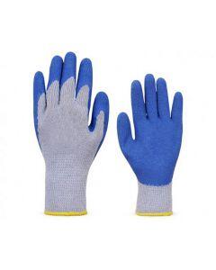 Luvas banhadas com látex natural azul - CA 45996