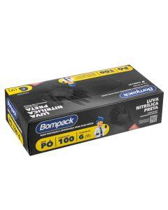 Luva Nitrílica Bompack Preta
