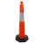 Cone balizador cônico refletivo 115 cm com base de borracha Cone balizador cônico refletivo 115 cm com base de borracha