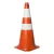 Cone 75cm laranja e branco PVC Cone 75cm laranja e branco PVC