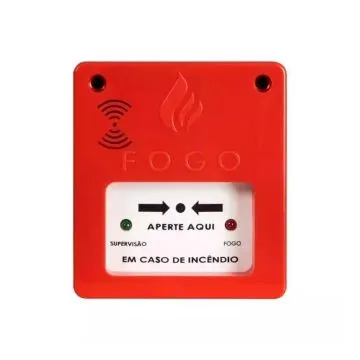 Acionador manual com sirene IP20 12v-24v convencional Acionador manual com sirene IP20 12v-24v convencional