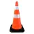 Cone PVC 75cm com fitas refletivas e base de borracha Cone PVC 75cm com fitas refletivas e base de borracha