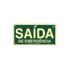 Placa fotoluminescente saída de emergência de PVC - 48x24cm Placa fotoluminescente saída de emergência de PVC - 48x24cm